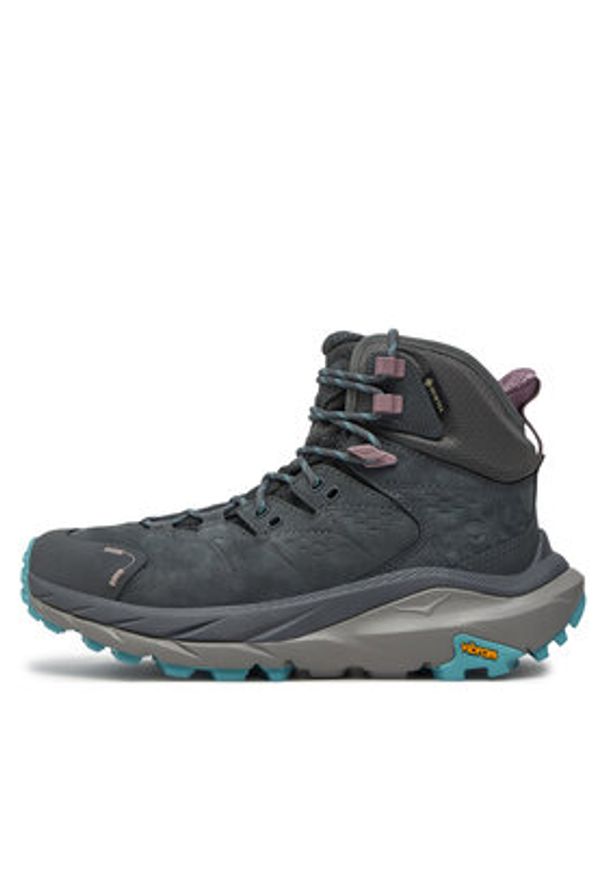 HOKA - Hoka Trekkingi Kaha 3 Gtx GORE-TEX 1123156 Szary. Kolor: szary. Materiał: nubuk, skóra