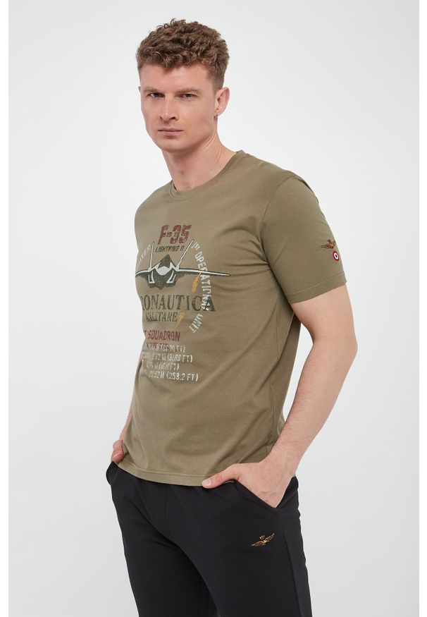 Aeronautica Militare - T-shirt męski z grafiką AERONAUTICA MILITARE