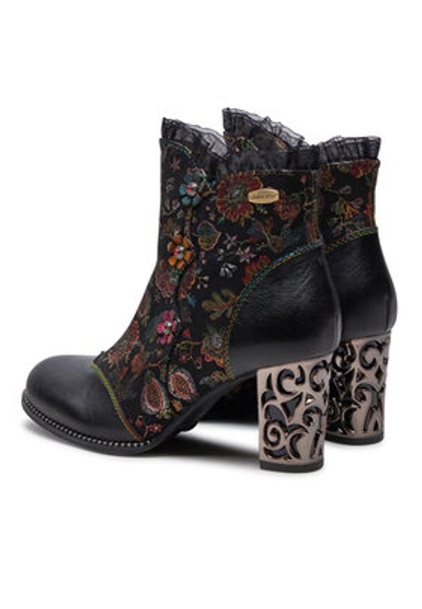 Laura Vita Botki Ledao 14 Czarny. Kolor: czarny. Materiał: skóra