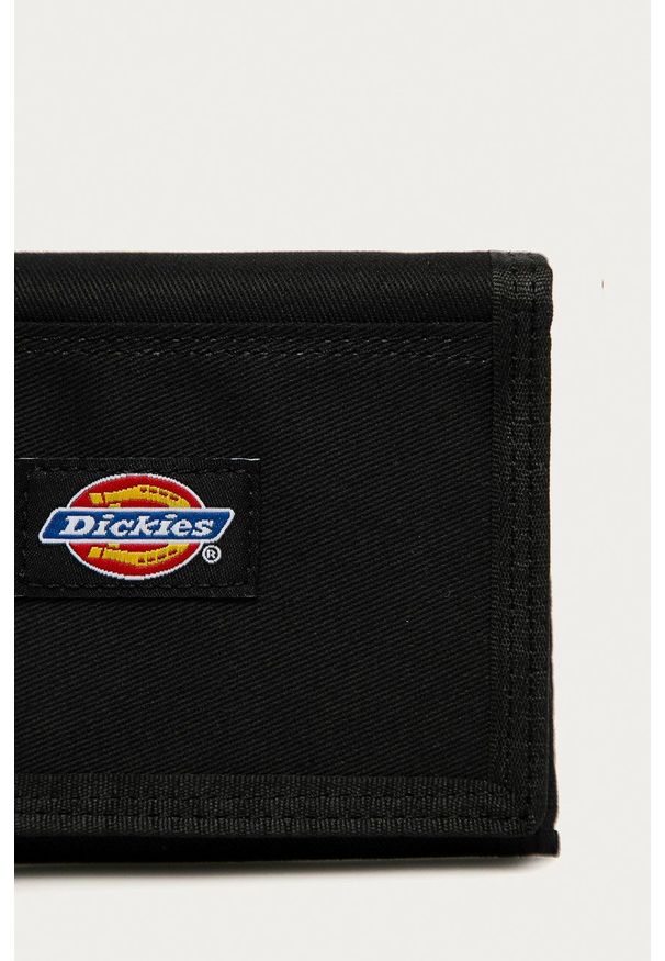 Dickies - Portfel. Kolor: czarny. Materiał: materiał. Wzór: gładki