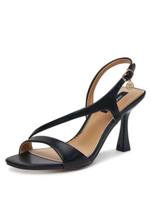 Nine West Sandały SXH1374-20 Czarny. Kolor: czarny. Materiał: materiał