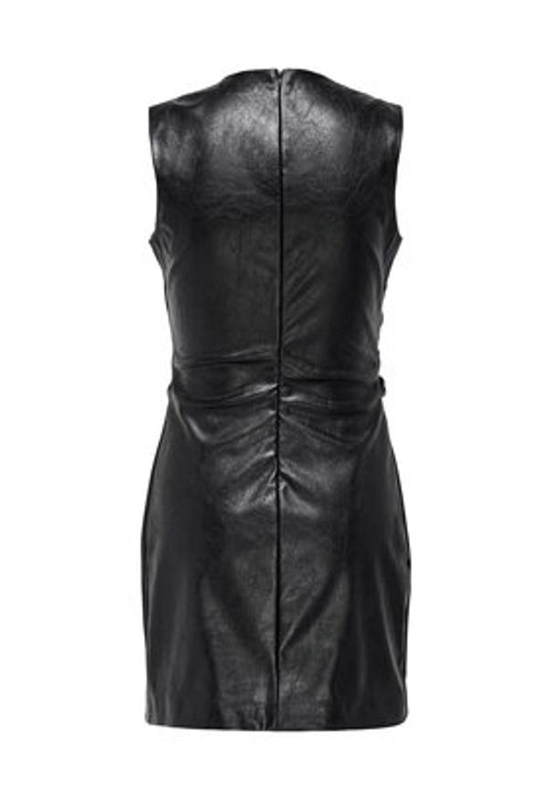 only - ONLY Sukienka z imitacji skóry Mone 15360231 Czarny Slim Fit. Kolor: czarny. Materiał: skóra