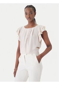 Rinascimento Bluzka CFC0127449003 Beżowy Regular Fit. Kolor: beżowy. Materiał: syntetyk #1