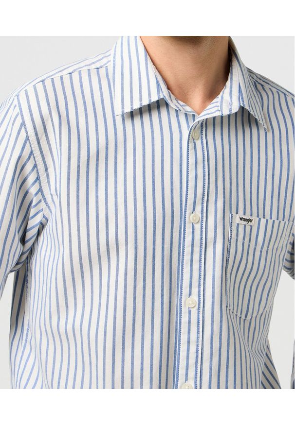 Wrangler - MESKA KOSZULA WRANGLER 1 PKT SHIRT BLUE OXFORD 112372981