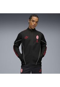 Puma - Męska kurtka AC Milan KING Anthem PUMA Black For All Time Red. Kolor: czerwony, wielokolorowy, czarny. Sport: bieganie