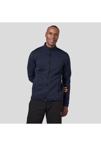 Bluza narciarska męska rozpinana z półgolfem Odlo BERRA. Kolor: niebieski. Sezon: zima. Sport: narciarstwo #1