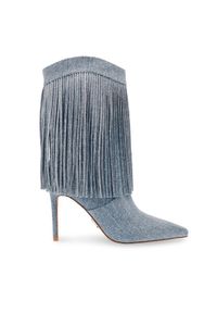 Steve Madden Kowbojki Delray Bootie SM11002946-04004-48K Niebieski. Kolor: niebieski. Materiał: materiał