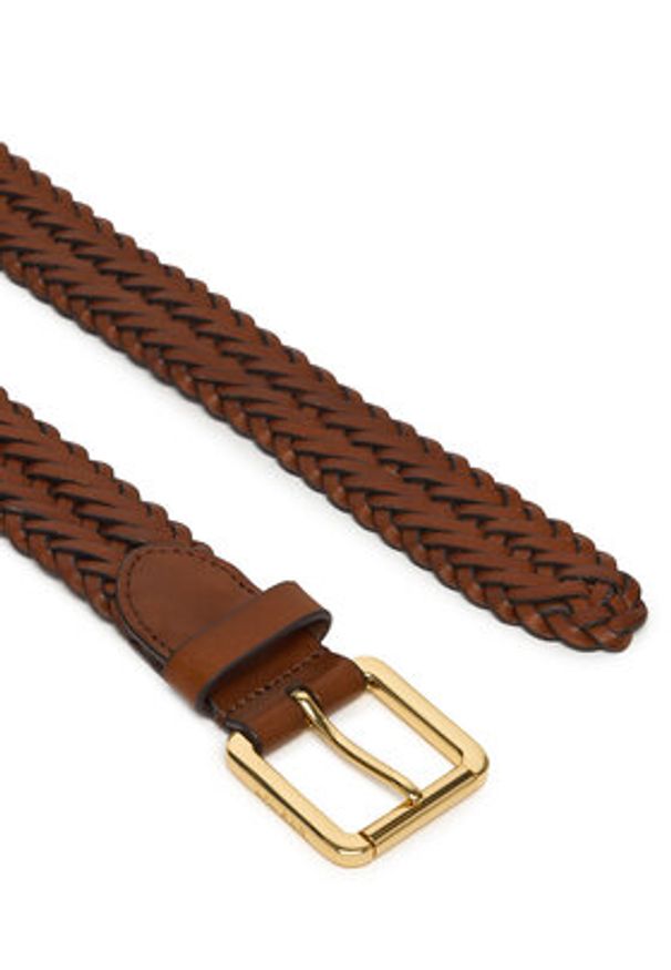 Lauren Ralph Lauren - LAUREN RALPH LAUREN Pasek 412968766002 Brązowy. Kolor: brązowy. Materiał: skóra