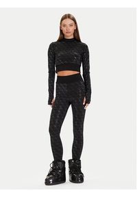 Guess Bluzka W5BP48 K7182 Czarny Slim Fit. Kolor: czarny. Materiał: syntetyk #4
