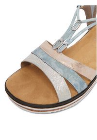 Rieker Sandały CEO-V36G4-40 Niebieski. Kolor: niebieski. Materiał: skóra #8