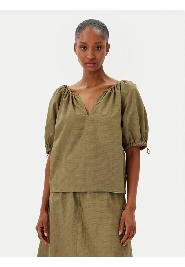 DKNY Bluzka P5BAFATG 311 Zielony Regular Fit. Kolor: zielony. Materiał: syntetyk