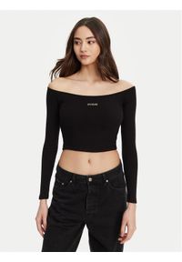 Guess Bluzka V5YP07 K8RT2 Czarny Regular Fit. Kolor: czarny. Materiał: wiskoza #1