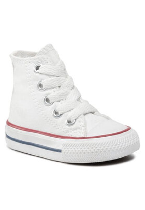 Converse Trampki Chuck Taylor All Star Hi 7J253C Biały. Kolor: biały. Materiał: materiał