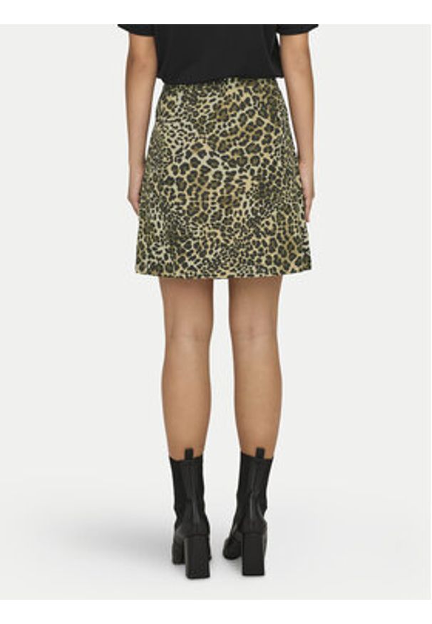 JDY Spódnica mini Ray 15343449 Beżowy Regular Fit. Kolor: beżowy. Materiał: bawełna