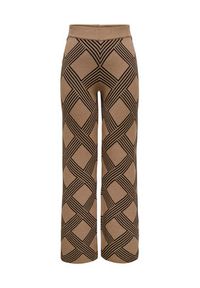 only - ONLY Spodnie dzianinowe Anny 15327634 Beżowy Loose Fit. Kolor: beżowy. Materiał: wiskoza, syntetyk #5