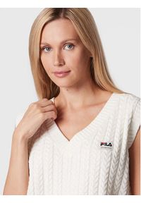 Fila Sweter Terragona FAW0235 Biały Regular Fit. Kolor: biały. Materiał: syntetyk #3