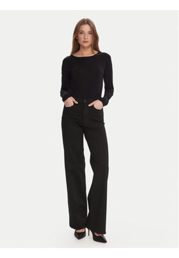 Wolford Bluzka 53336 Czarny Slim Fit. Kolor: czarny