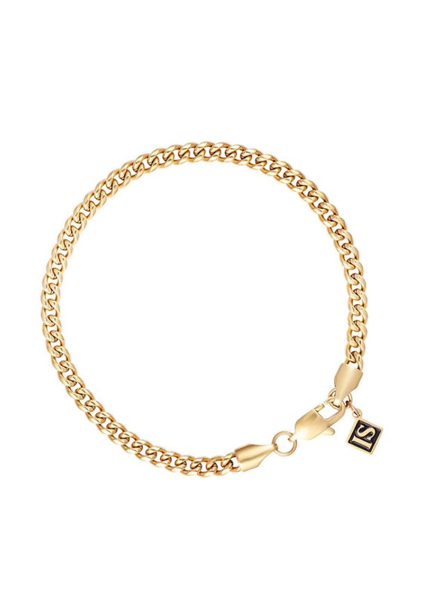 ICED STUFF Bransoletka Miami Cuban Link Złoty. Materiał: metalowe. Kolor: złoty