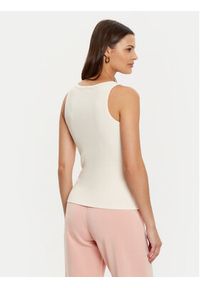 Guess Top V4YP06 K8RT2 Écru Regular Fit. Materiał: wiskoza #3