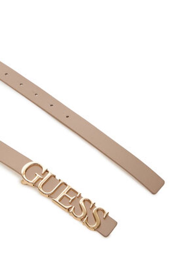 Guess Pasek Damski BW9257 P5320 Beżowy. Kolor: beżowy. Materiał: skóra