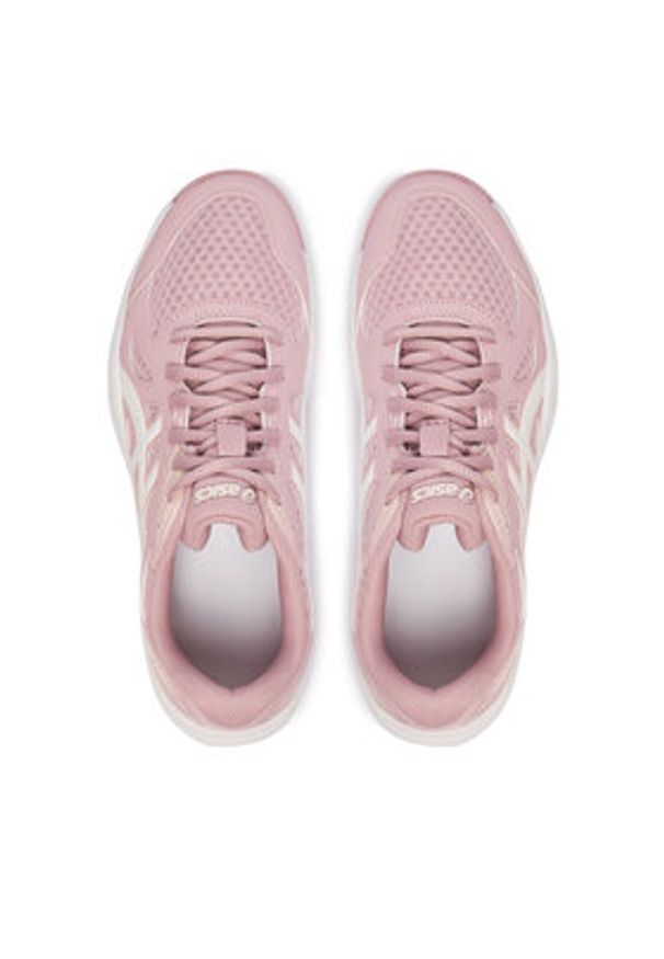 Asics Buty halowe Upcourt 6 1072A107 Różowy. Kolor: różowy. Materiał: skóra
