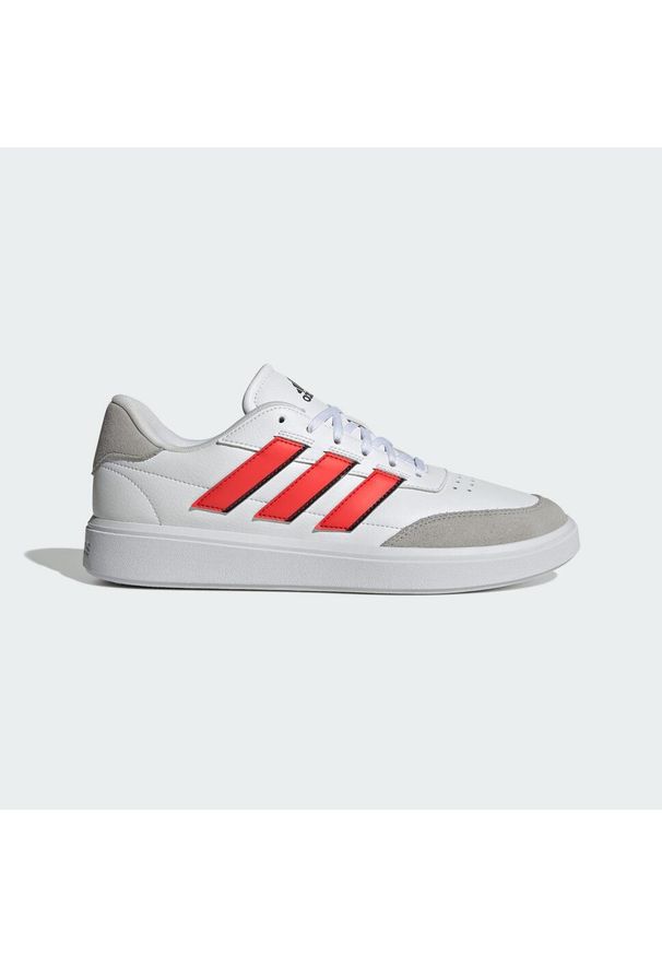 Adidas - Buty Courtblock. Okazja: na co dzień. Kolor: czerwony, biały, szary, wielokolorowy. Sport: turystyka piesza