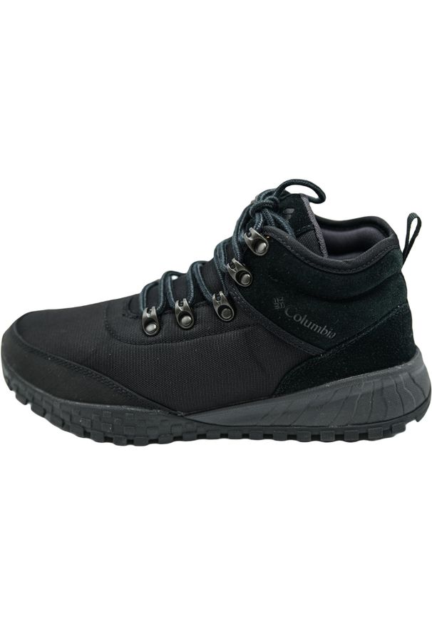 columbia - Buty trekkingowe męskie Columbia Fairbanks Mid. Zapięcie: sznurówki. Kolor: czarny, wielokolorowy. Materiał: materiał, syntetyk, tkanina, skóra. Szerokość cholewki: normalna. Sport: turystyka piesza