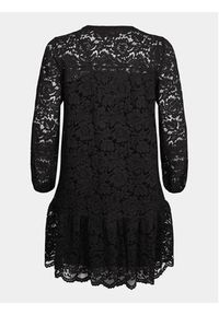 Zizzi Sukienka koktajlowa X96086E Czarny Regular Fit. Kolor: czarny. Materiał: bawełna, syntetyk. Styl: wizytowy #5