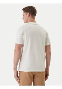 Karl Lagerfeld - KARL LAGERFELD T-Shirt 755047 562235 Beżowy Regular Fit. Typ kołnierza: dekolt w karo. Kolor: beżowy. Materiał: bawełna #3