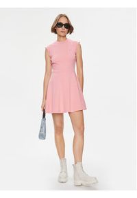Tommy Jeans Sukienka codzienna Babylock DW0DW17928 Różowy Regular Fit. Okazja: na co dzień. Kolor: różowy. Materiał: bawełna. Typ sukienki: proste. Styl: casual