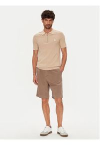 U.S. Polo Assn. Polo MUP3369 Beżowy Slim Fit. Typ kołnierza: polo. Kolor: beżowy. Materiał: bawełna #2