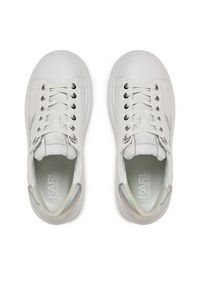 Karl Lagerfeld - KARL LAGERFELD Sneakersy KL63510A Biały. Kolor: biały. Materiał: skóra #6