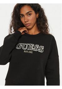 Guess Bluza V4BQ03 KCHX0 Czarny Regular Fit. Kolor: czarny. Materiał: bawełna