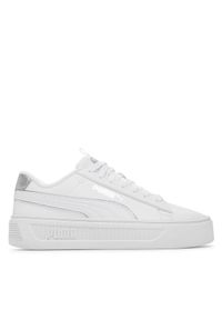 Puma Sneakersy Smash Platform v3 Pop Up 392504 02 Biały. Kolor: biały. Materiał: skóra. Obcas: na platformie