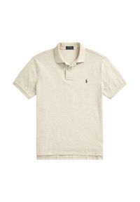 Polo Ralph Lauren Polo 710680784342 Beżowy Regular Fit. Typ kołnierza: polo. Kolor: beżowy. Materiał: bawełna #6
