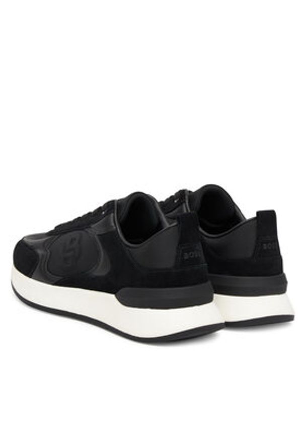 BOSS Sneakersy Icon 50548358 Czarny. Kolor: czarny. Materiał: skóra