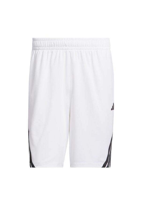 Adidas - Szorty Legends 3-Stripes Basketball. Kolor: biały, czarny, wielokolorowy. Materiał: materiał. Sport: koszykówka