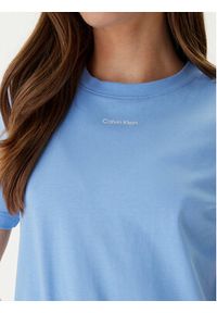 Calvin Klein T-Shirt 20s Classic Logo LV147C857G Niebieski Regular Fit. Kolor: niebieski. Materiał: bawełna #4