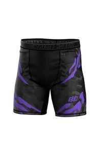 Spodenki Vale Tudo do MMA męskie EXTREME HOBBY BLACK PANTHER. Kolor: wielokolorowy, czarny, fioletowy. Materiał: poliester, elastan