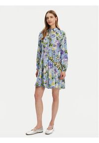 YAS Sukienka koszulowa Kaya 26037079 Kolorowy Regular Fit. Materiał: wiskoza. Wzór: kolorowy. Typ sukienki: koszulowe #4