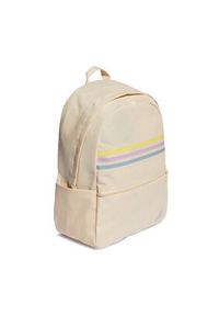 Adidas - adidas Plecak Classic Horizontal 3-Stripes Backpack IL5778 Beżowy. Kolor: beżowy. Materiał: materiał #5