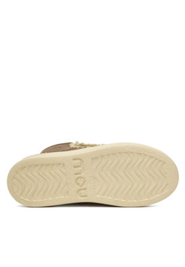 Mou Śniegowce MU.FW411001A Szary. Kolor: szary. Materiał: skóra, zamsz