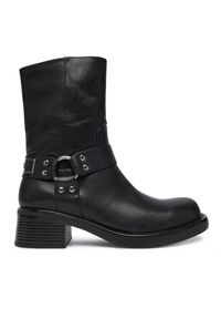 Botki Just Cavalli. Kolor: czarny