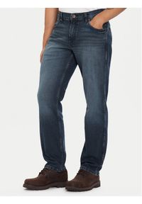 Wrangler Jeansy Greensboro 112370847 Granatowy Straight Fit. Kolor: niebieski