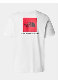 The North Face T-Shirt Redbox NF0A87NP Biały Regular Fit. Kolor: biały. Materiał: bawełna #6