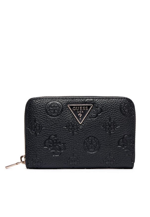 Guess Duży Portfel Damski Cresidia II Slg SWPD98 88140 Czarny. Kolor: czarny. Materiał: skóra