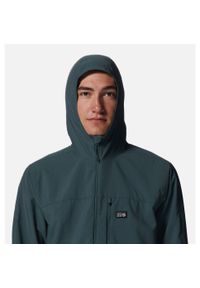 MOUNTAIN HARDWEAR - Kurtka wodoodporna Mountain Hardwear Sender™. Kolor: czarny, zielony, wielokolorowy. Sport: turystyka piesza, wspinaczka