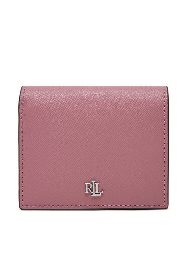 Lauren Ralph Lauren - LAUREN RALPH LAUREN Mały Portfel Damski 432962112011 Różowy. Kolor: różowy. Materiał: skóra