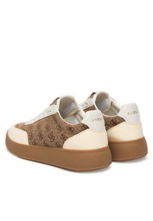 Guess Sneakersy FLPPAR FAL12 Beżowy. Kolor: beżowy. Materiał: materiał