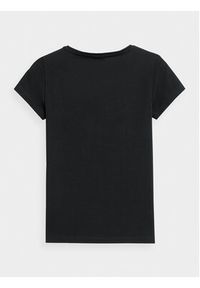 4f - 4F T-Shirt 4FAW23TTSHF0907 Czarny Slim Fit. Kolor: czarny. Materiał: bawełna